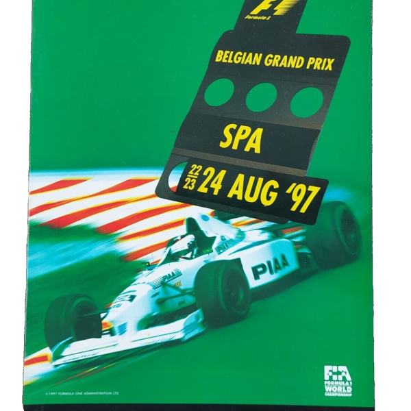 BELGIAN GP Formula 1 Motor Racing Official Programme 1997