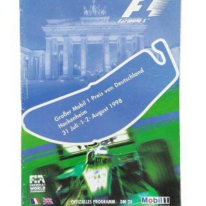 GRAND PRIX OF DEUTSCHLAND Formula 1 Official Programme 1998