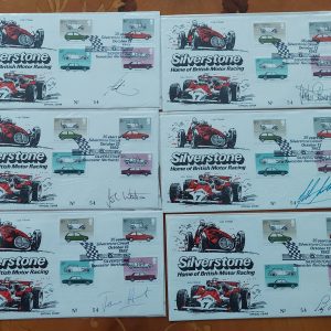 Oct 1982 35 Years of Silverstone Circuit British Motor Racing Signed FDCs N054