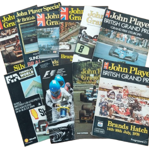 British Grand Prix F1 Race Programmes 1970s 1980s 2000s
