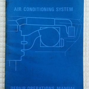Jaguar XJ 6 / 12 Series II Air Conditioning System Repair Operation Manual 1973