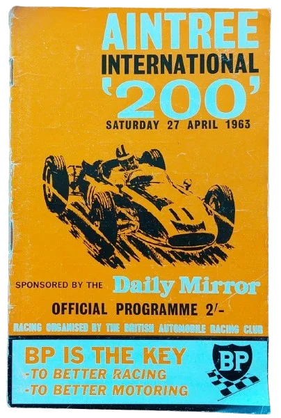 1963 Aintree International 200 Race Programme