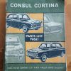 FORD CONSUL CORTINA PARTS LIST 1962