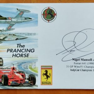 The Prancing Horse FDC Genuinely Signed by Nigel Mansell No. 064 of 100