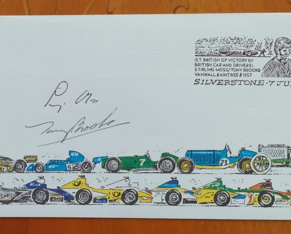 Stirling Moss and Tony Brooks Signed Silverstone First Day Cover